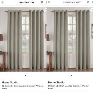 50-Inch x 84-Inch Maurice Grommet Window Panel